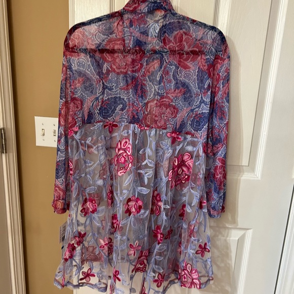 Ruby Rd. Floral Cardigan/Duster - New With Tags - Picture 4 of 4